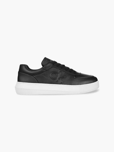Calvin Klein Cipők HU122757 | Calvin Klein Bőr Férfi Sportcipő Fekete
